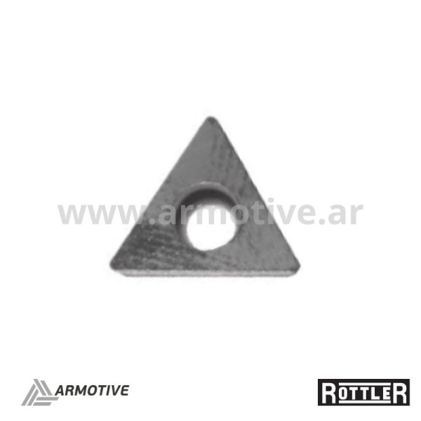 Inserto triangular, 6,35 mm radio de 0,40 mm RT211
