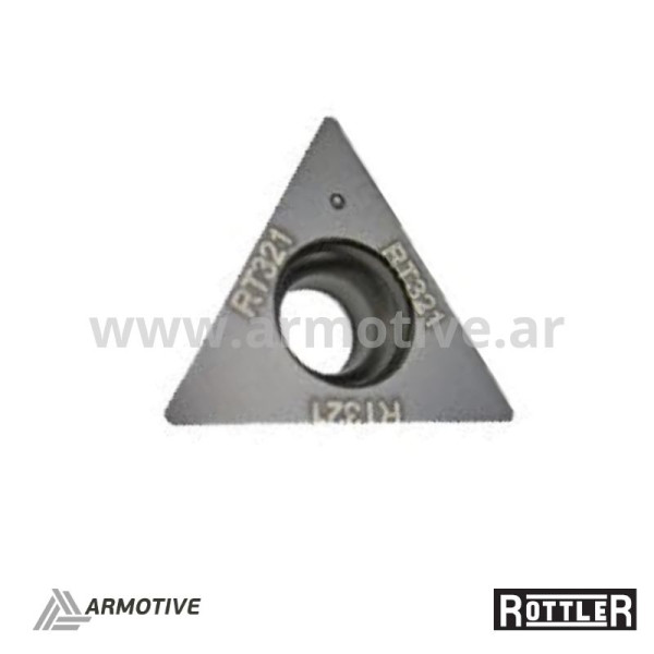 Inserto triangular, 9,52 mm radio de 0,40 mm RT321