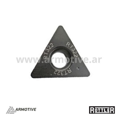 Inserto triangular, 9,52 mm radio de 0,80 mm RT322
