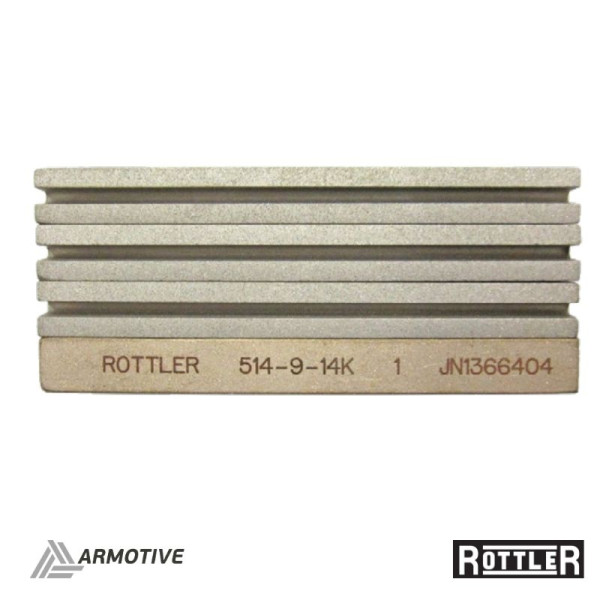 Juego de piedras, diamante, ranuradas (0.312" alto x 3" largo), juego de 4 unidades (170 Grit) (45&ndash;60 Ra).