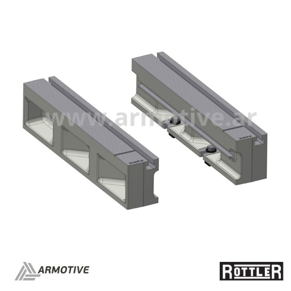 Paralelas universales reforzadas de 5,2" (132,08 mm) con ranura en T
